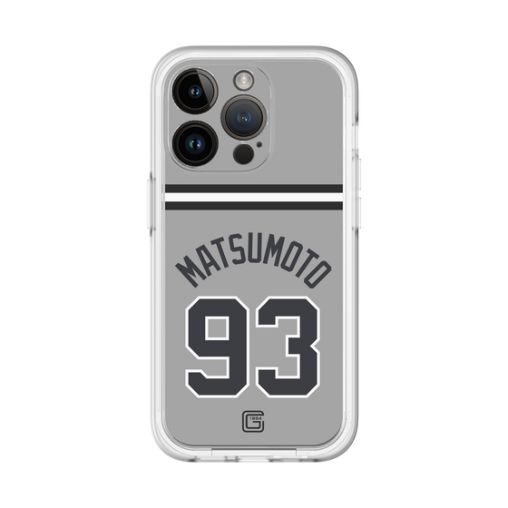 スリムプロテクションプレミアムケース［ 読売ジャイアンツ - #93 MATSUMOTO - ビジター ］