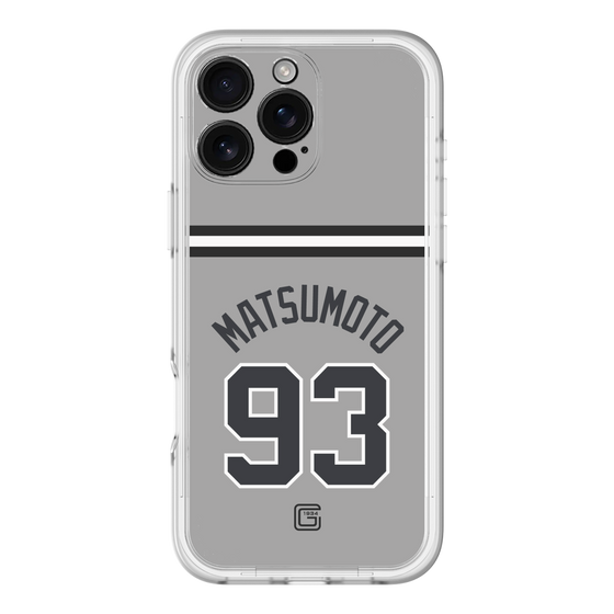 スリムプロテクションプレミアムケース［ 読売ジャイアンツ - #93 MATSUMOTO - ビジター ］