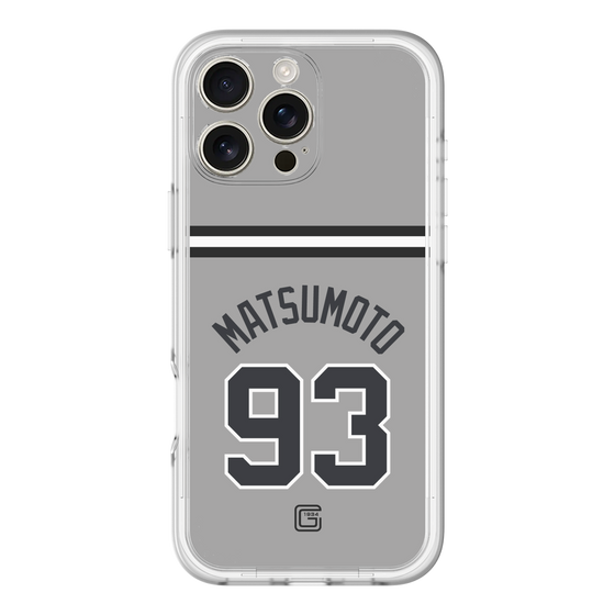 スリムプロテクションプレミアムケース［ 読売ジャイアンツ - #93 MATSUMOTO - ビジター ］