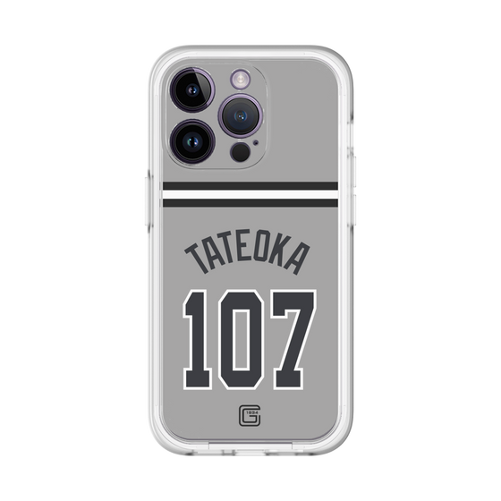 スリムプロテクションプレミアムケース［ 読売ジャイアンツ - #107 TATEOKA - ビジター ］