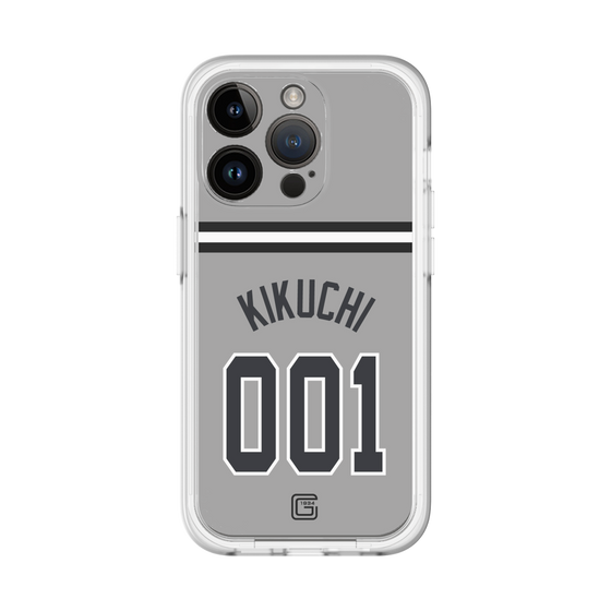 スリムプロテクションプレミアムケース［ 読売ジャイアンツ - #001 KIKUCHI - ビジター ］