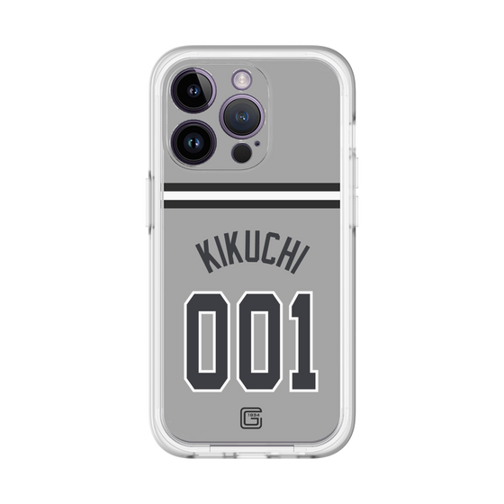 スリムプロテクションプレミアムケース［ 読売ジャイアンツ - #001 KIKUCHI - ビジター ］