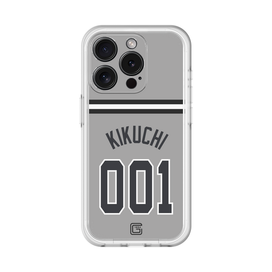 スリムプロテクションプレミアムケース［ 読売ジャイアンツ - #001 KIKUCHI - ビジター ］