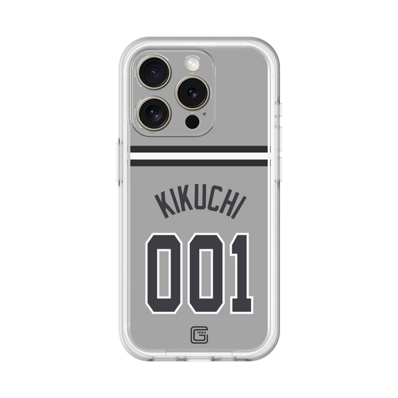 スリムプロテクションプレミアムケース［ 読売ジャイアンツ - #001 KIKUCHI - ビジター ］