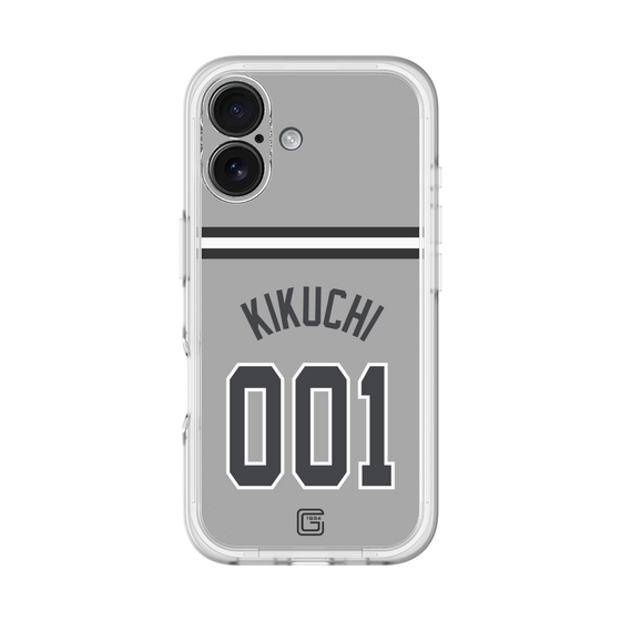 スリムプロテクションプレミアムケース［ 読売ジャイアンツ - #001 KIKUCHI - ビジター ］