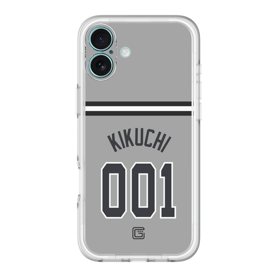 スリムプロテクションプレミアムケース［ 読売ジャイアンツ - #001 KIKUCHI - ビジター ］