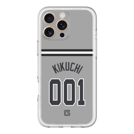 スリムプロテクションプレミアムケース［ 読売ジャイアンツ - #001 KIKUCHI - ビジター ］