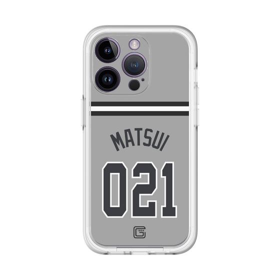 スリムプロテクションプレミアムケース［ 読売ジャイアンツ - #021 MATSUI - ビジター ］