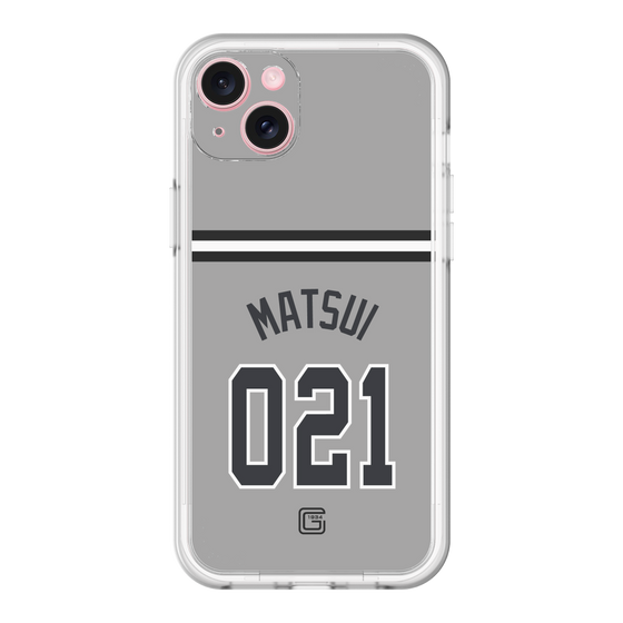 スリムプロテクションプレミアムケース［ 読売ジャイアンツ - #021 MATSUI - ビジター ］