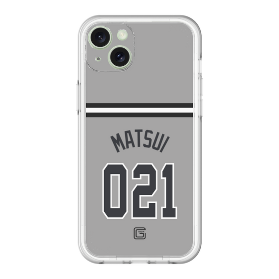 スリムプロテクションプレミアムケース［ 読売ジャイアンツ - #021 MATSUI - ビジター ］