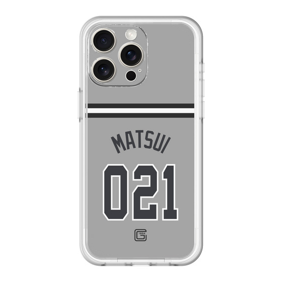 スリムプロテクションプレミアムケース［ 読売ジャイアンツ - #021 MATSUI - ビジター ］