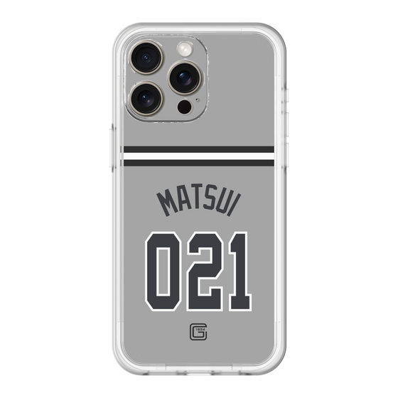 スリムプロテクションプレミアムケース［ 読売ジャイアンツ - #021 MATSUI - ビジター ］