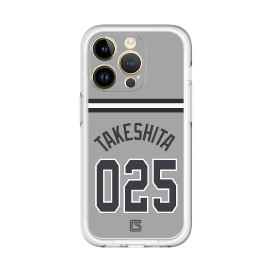 スリムプロテクションプレミアムケース［ 読売ジャイアンツ - #025 TAKESHITA - ビジター ］