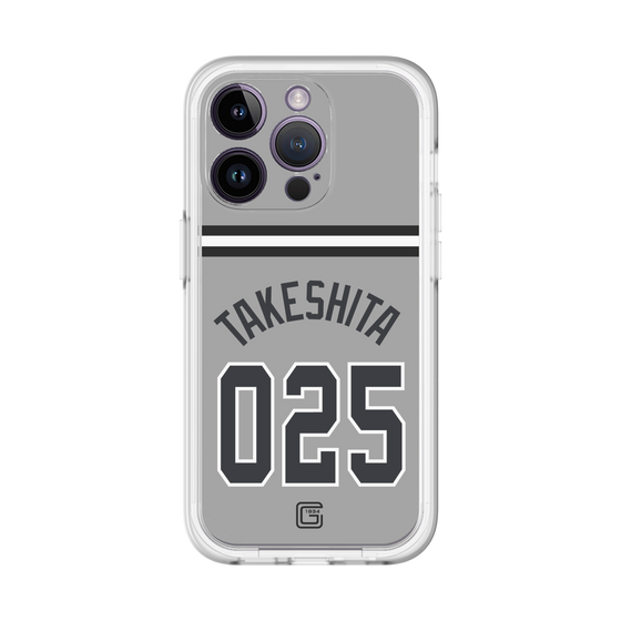 スリムプロテクションプレミアムケース［ 読売ジャイアンツ - #025 TAKESHITA - ビジター ］