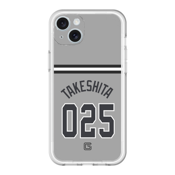 スリムプロテクションプレミアムケース［ 読売ジャイアンツ - #025 TAKESHITA - ビジター ］