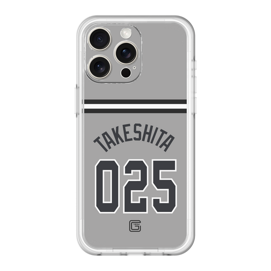 スリムプロテクションプレミアムケース［ 読売ジャイアンツ - #025 TAKESHITA - ビジター ］
