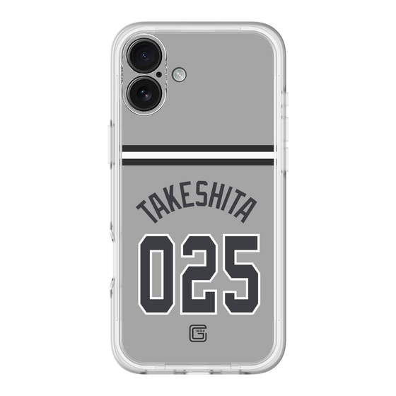 スリムプロテクションプレミアムケース［ 読売ジャイアンツ - #025 TAKESHITA - ビジター ］