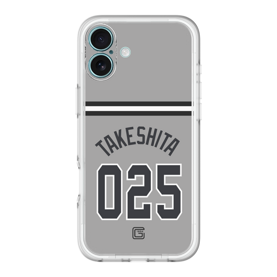 スリムプロテクションプレミアムケース［ 読売ジャイアンツ - #025 TAKESHITA - ビジター ］