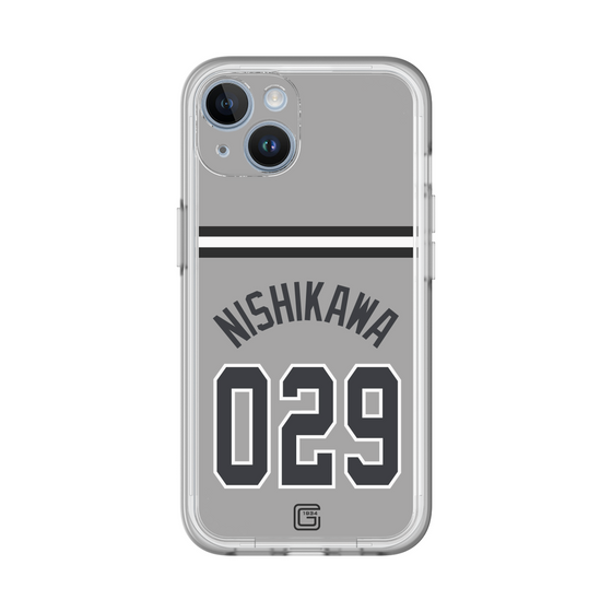 スリムプロテクションプレミアムケース［ 読売ジャイアンツ - #029 NISHIKAWA - ビジター ］
