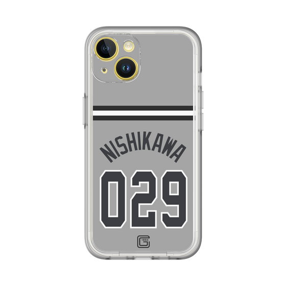 スリムプロテクションプレミアムケース［ 読売ジャイアンツ - #029 NISHIKAWA - ビジター ］