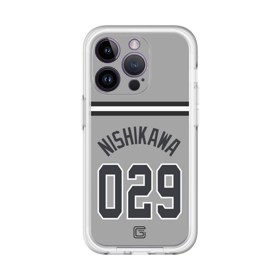 スリムプロテクションプレミアムケース［ 読売ジャイアンツ - #029 NISHIKAWA - ビジター ］
