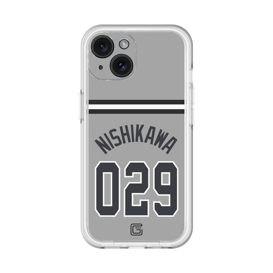 スリムプロテクションプレミアムケース［ 読売ジャイアンツ - #029 NISHIKAWA - ビジター ］