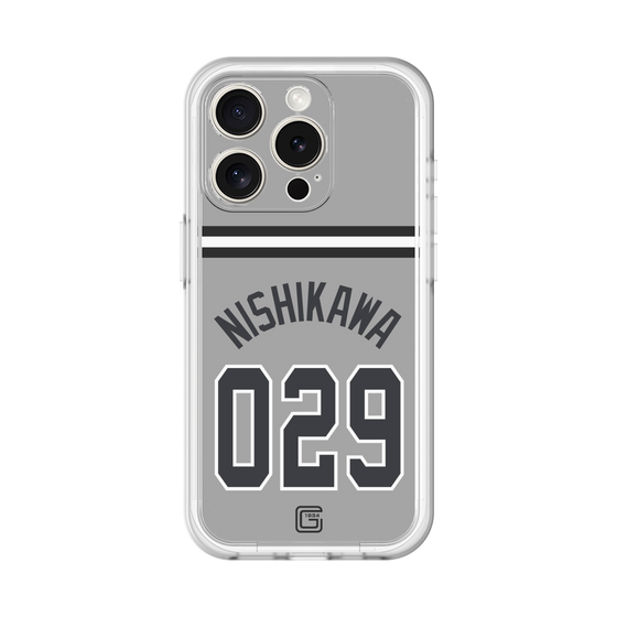 スリムプロテクションプレミアムケース［ 読売ジャイアンツ - #029 NISHIKAWA - ビジター ］