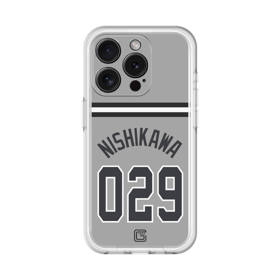 スリムプロテクションプレミアムケース［ 読売ジャイアンツ - #029 NISHIKAWA - ビジター ］
