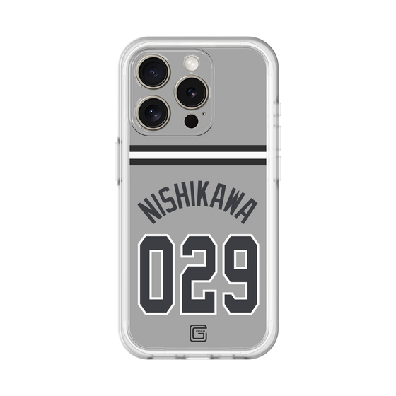 スリムプロテクションプレミアムケース［ 読売ジャイアンツ - #029 NISHIKAWA - ビジター ］