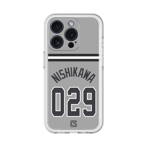 スリムプロテクションプレミアムケース［ 読売ジャイアンツ - #029 NISHIKAWA - ビジター ］