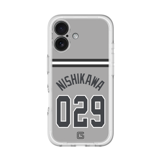 スリムプロテクションプレミアムケース［ 読売ジャイアンツ - #029 NISHIKAWA - ビジター ］