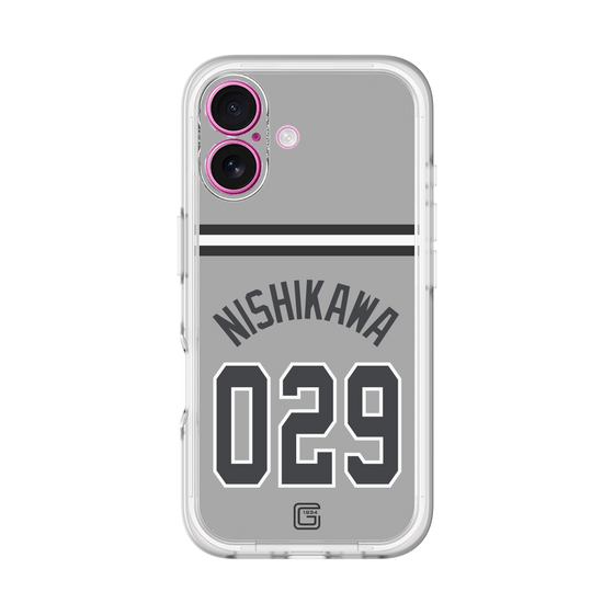 スリムプロテクションプレミアムケース［ 読売ジャイアンツ - #029 NISHIKAWA - ビジター ］