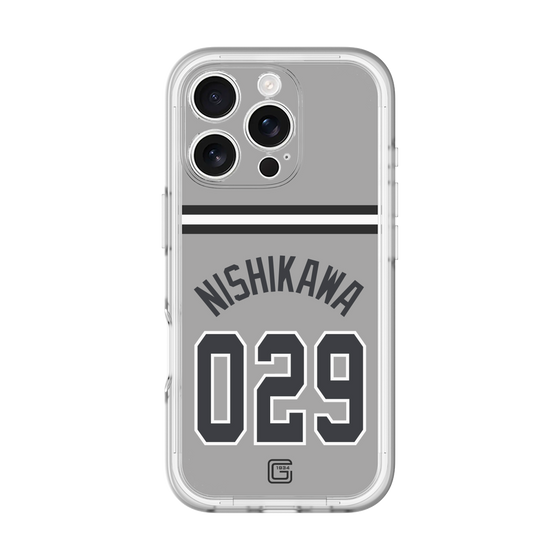 スリムプロテクションプレミアムケース［ 読売ジャイアンツ - #029 NISHIKAWA - ビジター ］