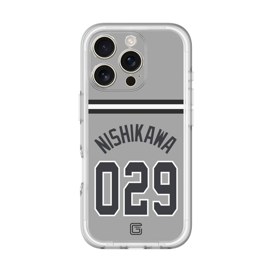 スリムプロテクションプレミアムケース［ 読売ジャイアンツ - #029 NISHIKAWA - ビジター ］