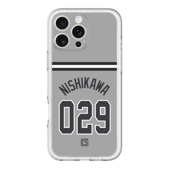 スリムプロテクションプレミアムケース［ 読売ジャイアンツ - #029 NISHIKAWA - ビジター ］