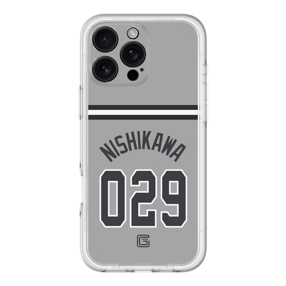 スリムプロテクションプレミアムケース［ 読売ジャイアンツ - #029 NISHIKAWA - ビジター ］