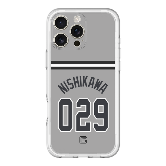 スリムプロテクションプレミアムケース［ 読売ジャイアンツ - #029 NISHIKAWA - ビジター ］