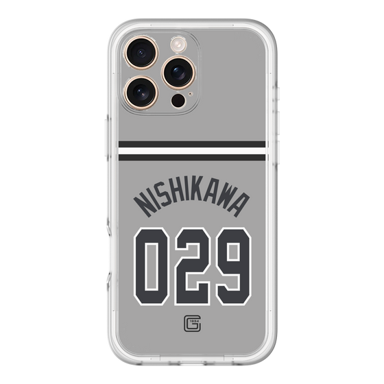 スリムプロテクションプレミアムケース［ 読売ジャイアンツ - #029 NISHIKAWA - ビジター ］