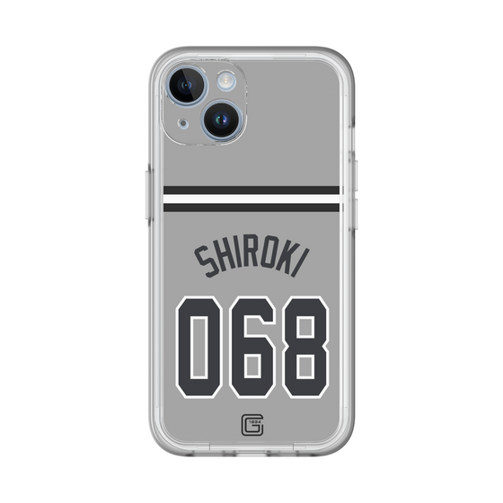 スリムプロテクションプレミアムケース［ 読売ジャイアンツ - #068 SHIROKI - ビジター ］
