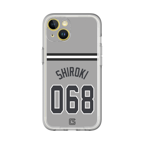 スリムプロテクションプレミアムケース［ 読売ジャイアンツ - #068 SHIROKI - ビジター ］