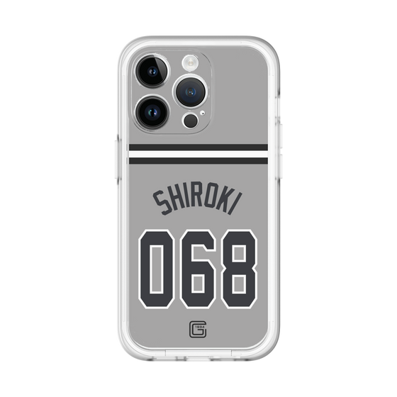 スリムプロテクションプレミアムケース［ 読売ジャイアンツ - #068 SHIROKI - ビジター ］