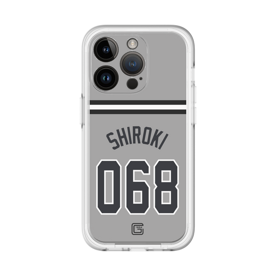 スリムプロテクションプレミアムケース［ 読売ジャイアンツ - #068 SHIROKI - ビジター ］