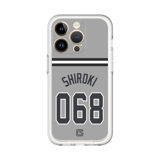 スリムプロテクションプレミアムケース［ 読売ジャイアンツ - #068 SHIROKI - ビジター ］