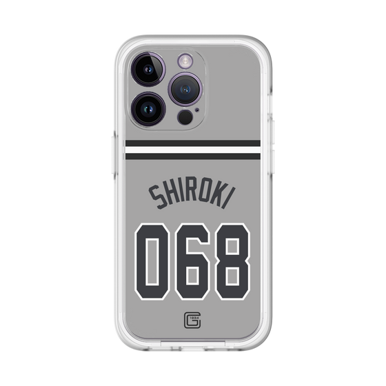 スリムプロテクションプレミアムケース［ 読売ジャイアンツ - #068 SHIROKI - ビジター ］