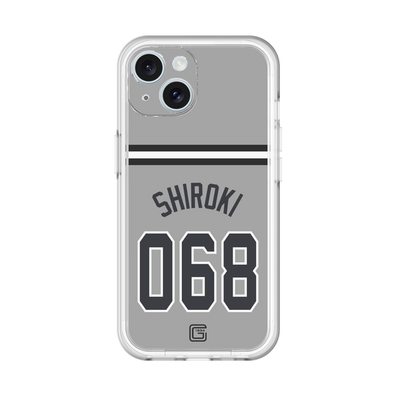スリムプロテクションプレミアムケース［ 読売ジャイアンツ - #068 SHIROKI - ビジター ］