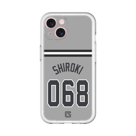 スリムプロテクションプレミアムケース［ 読売ジャイアンツ - #068 SHIROKI - ビジター ］