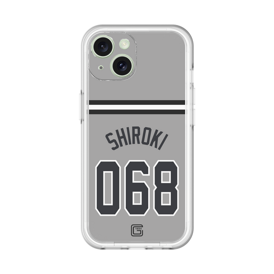 スリムプロテクションプレミアムケース［ 読売ジャイアンツ - #068 SHIROKI - ビジター ］