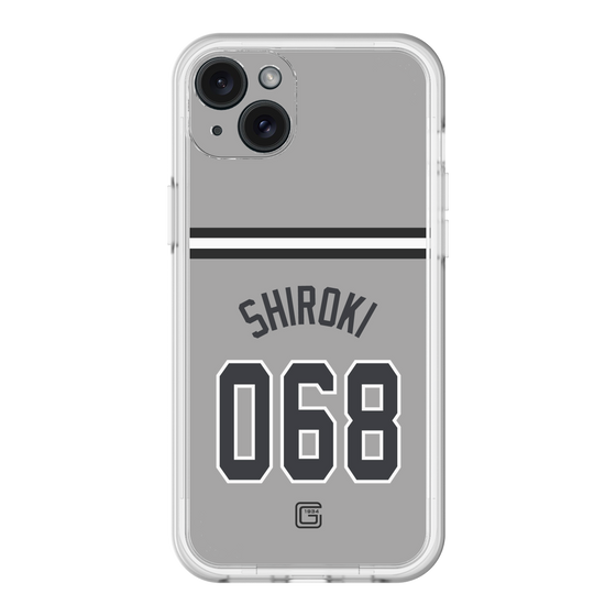 スリムプロテクションプレミアムケース［ 読売ジャイアンツ - #068 SHIROKI - ビジター ］
