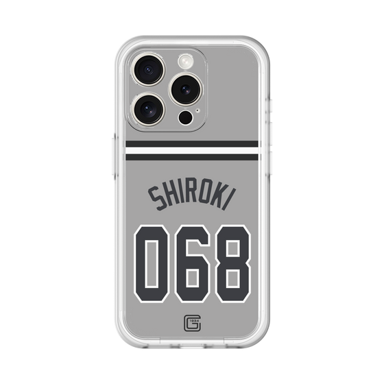 スリムプロテクションプレミアムケース［ 読売ジャイアンツ - #068 SHIROKI - ビジター ］