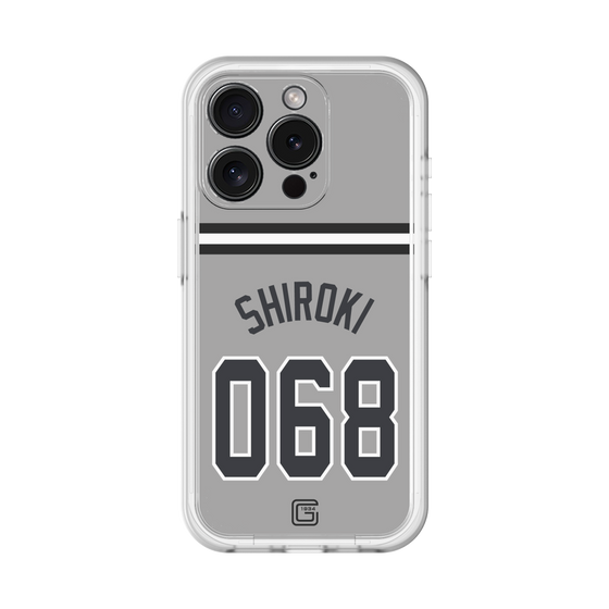 スリムプロテクションプレミアムケース［ 読売ジャイアンツ - #068 SHIROKI - ビジター ］